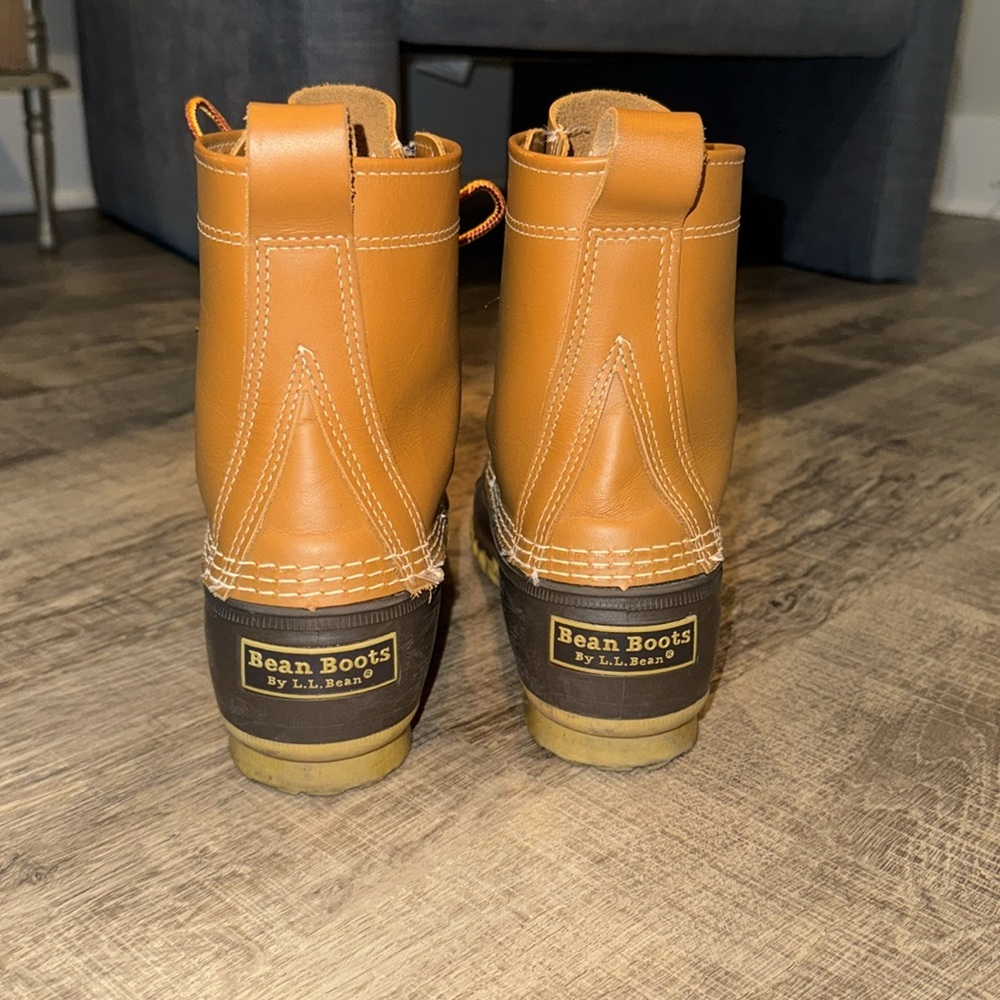 Women's Bean Boots 8" - Orange and Brown - Picture 3 of 5
